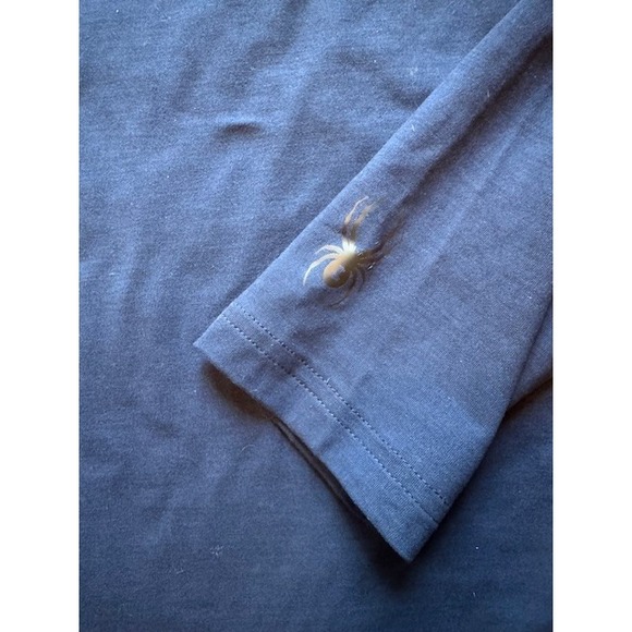 Spyder Active Performance Men's LRG Long Sleeve Shirt‎ Stretch Navy Blue Soft - Picture 9 of 11